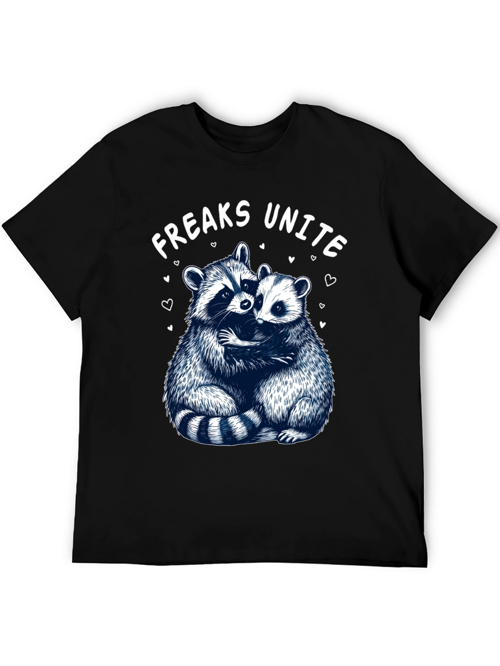 Freaks Unite Raccoon Graphic T-Shirt