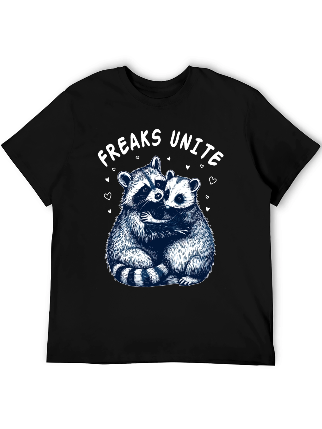 Freaks Unite Raccoon Graphic T-Shirt