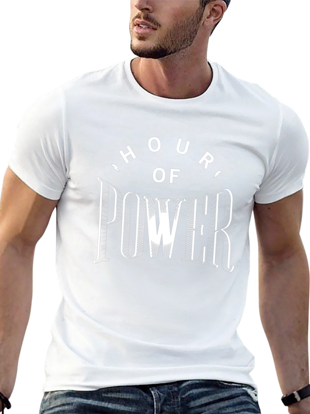 Hour of Power Black Graphic Tee