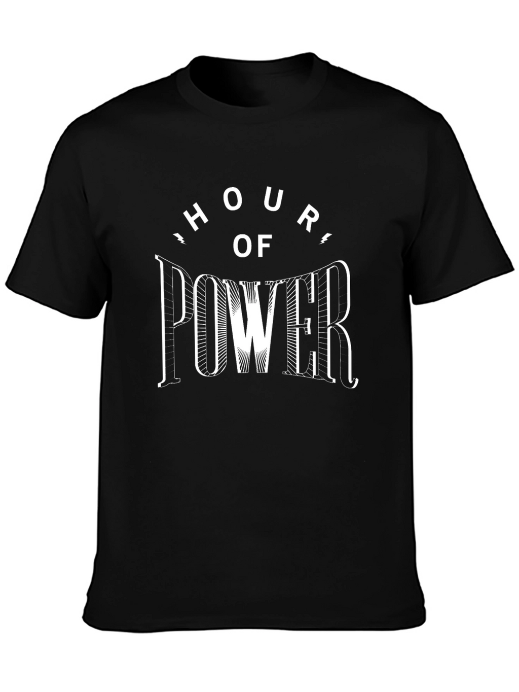 Hour of Power Black Graphic Tee