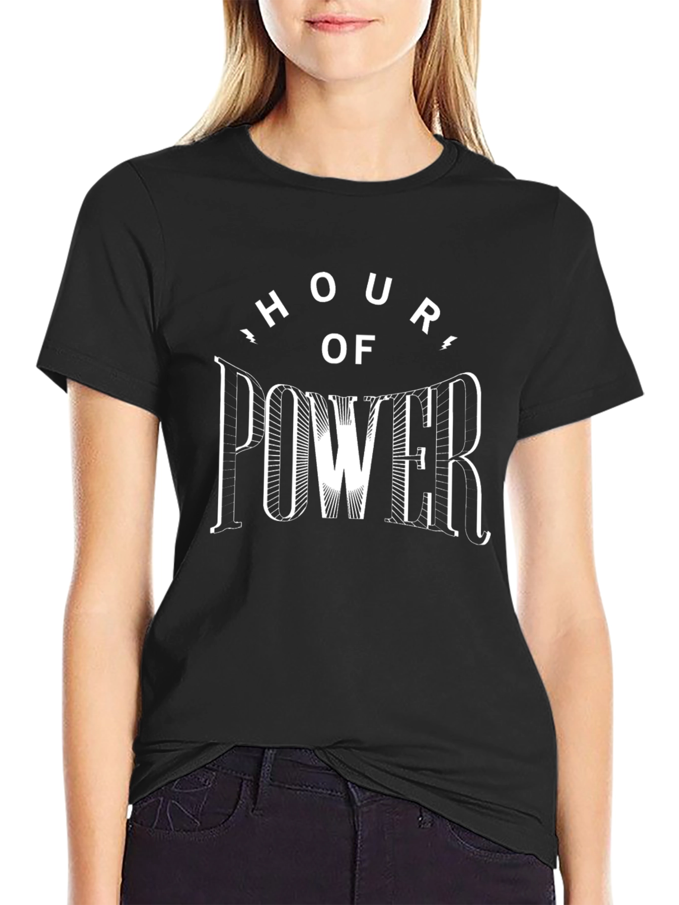 Hour of Power Black Graphic Tee