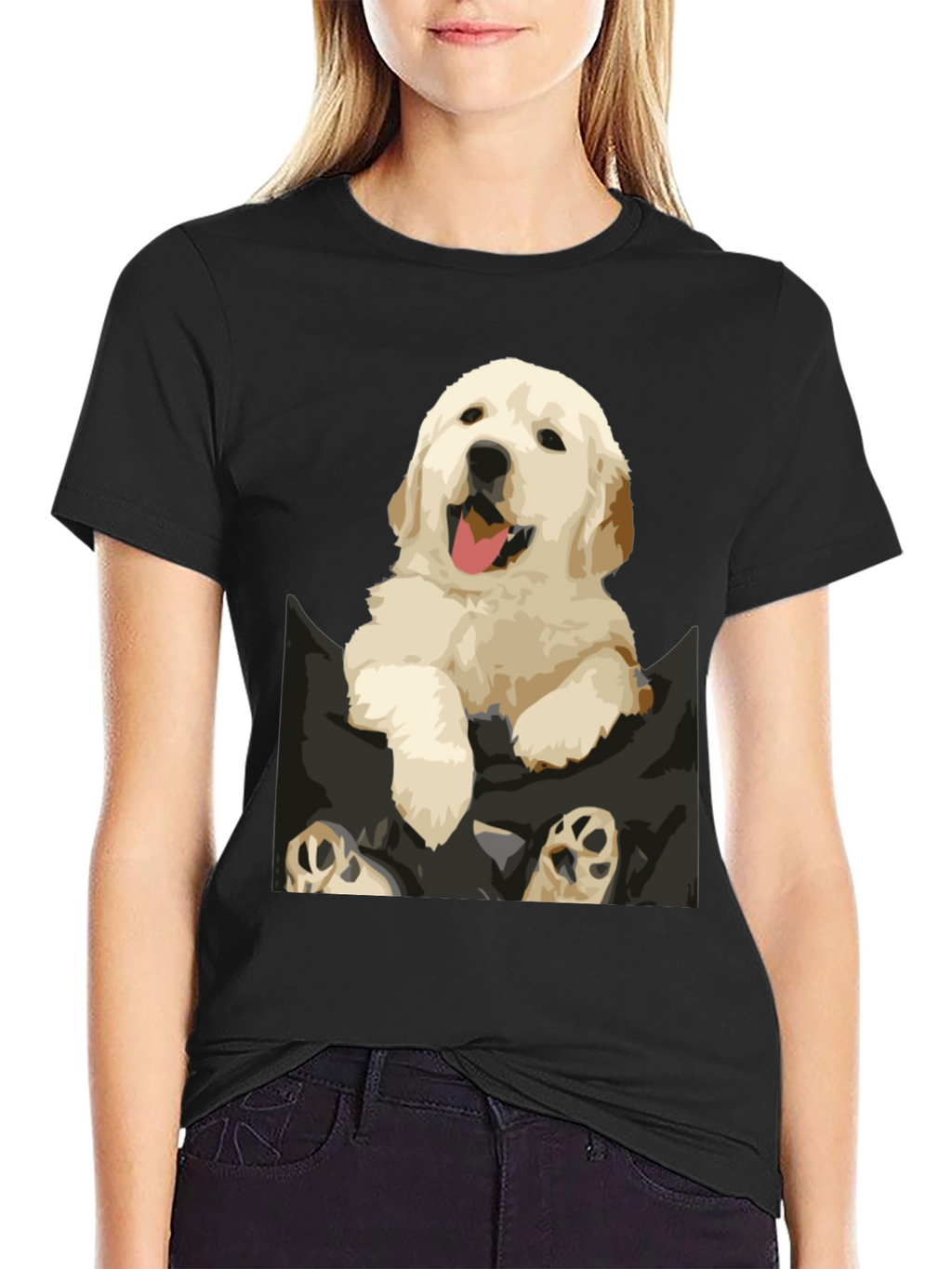 Puppy Pocket Graphic Tee