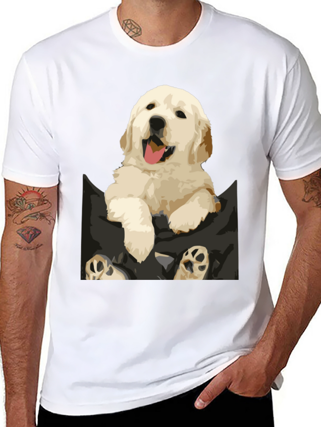 Puppy Pocket Graphic Tee