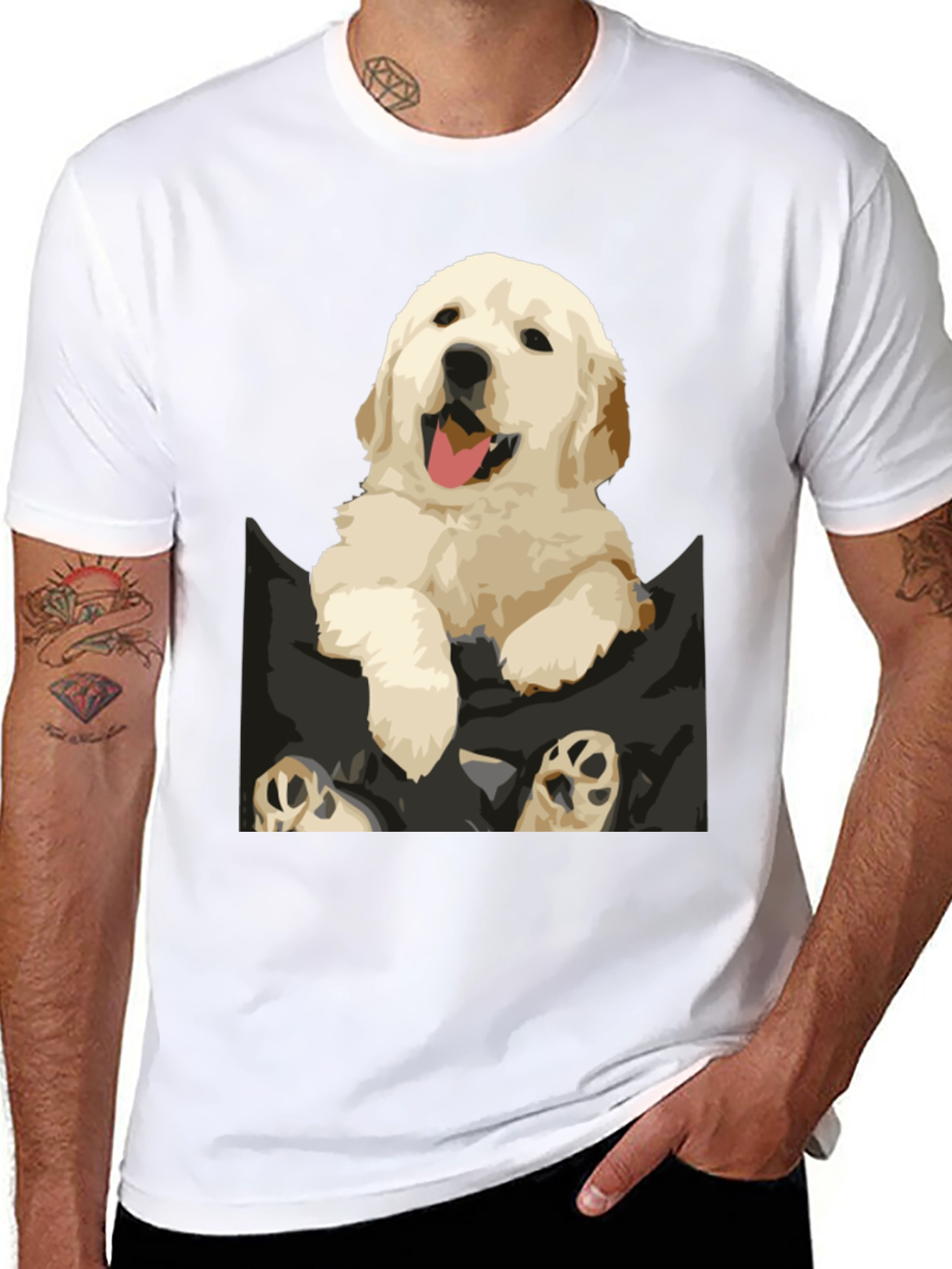 Puppy Pocket Graphic Tee