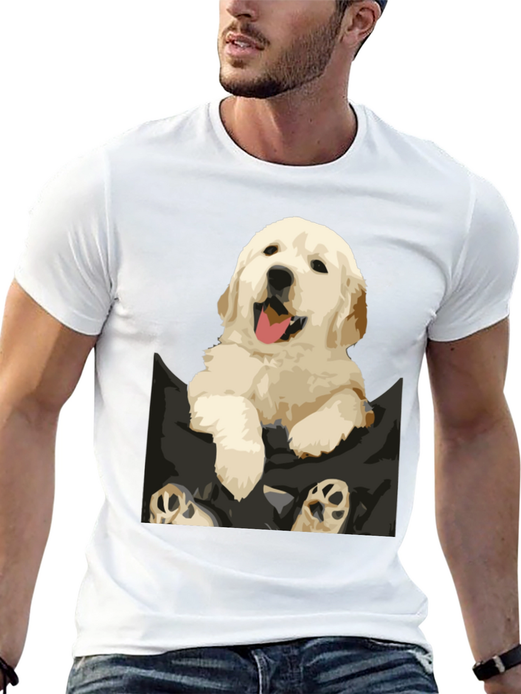 Puppy Pocket Graphic Tee
