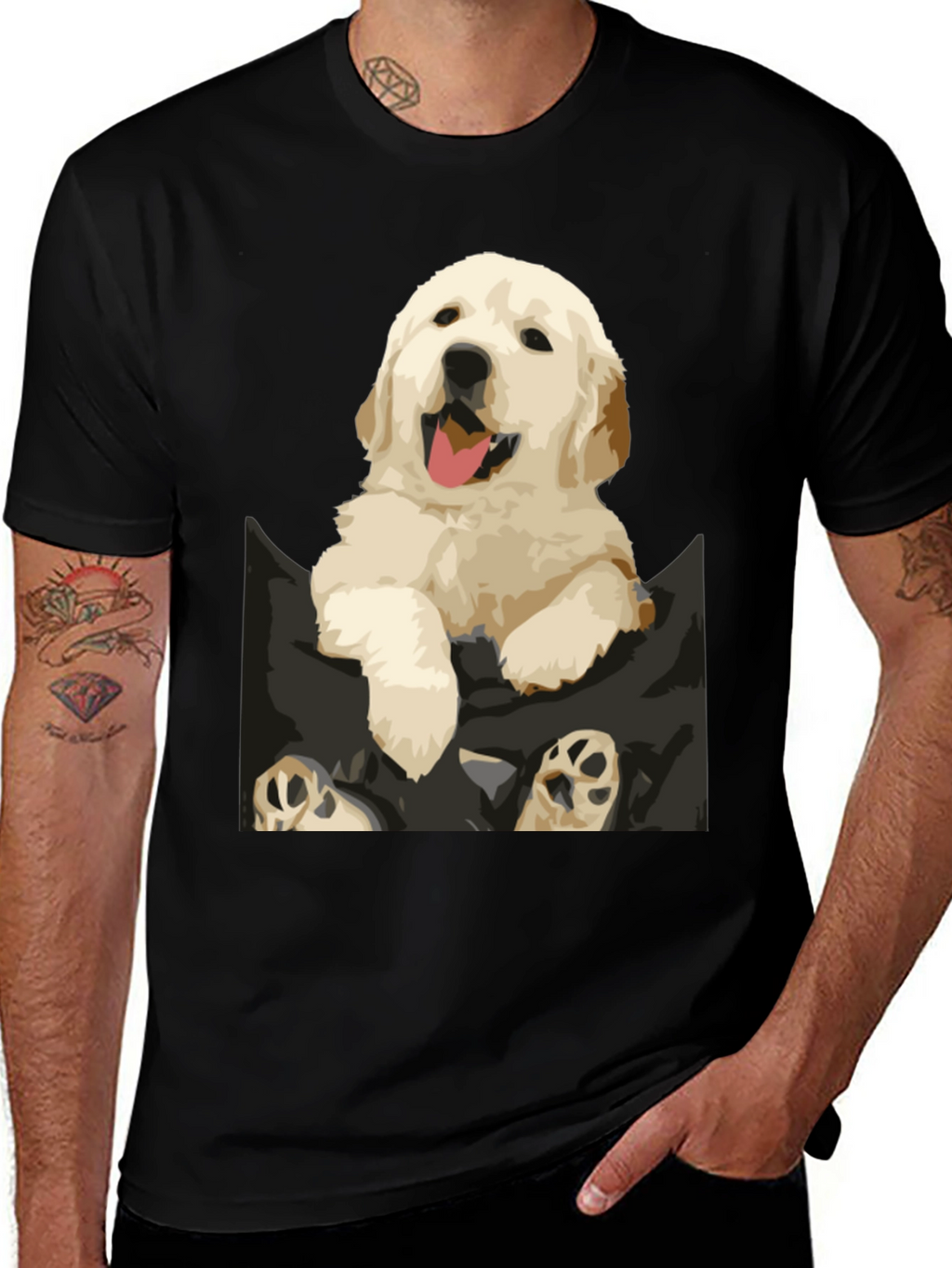 Puppy Pocket Graphic Tee