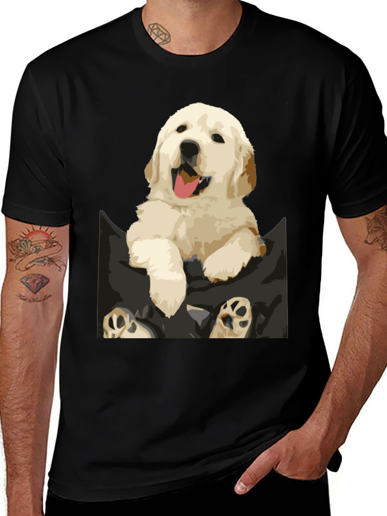 Puppy Pocket Graphic Tee
