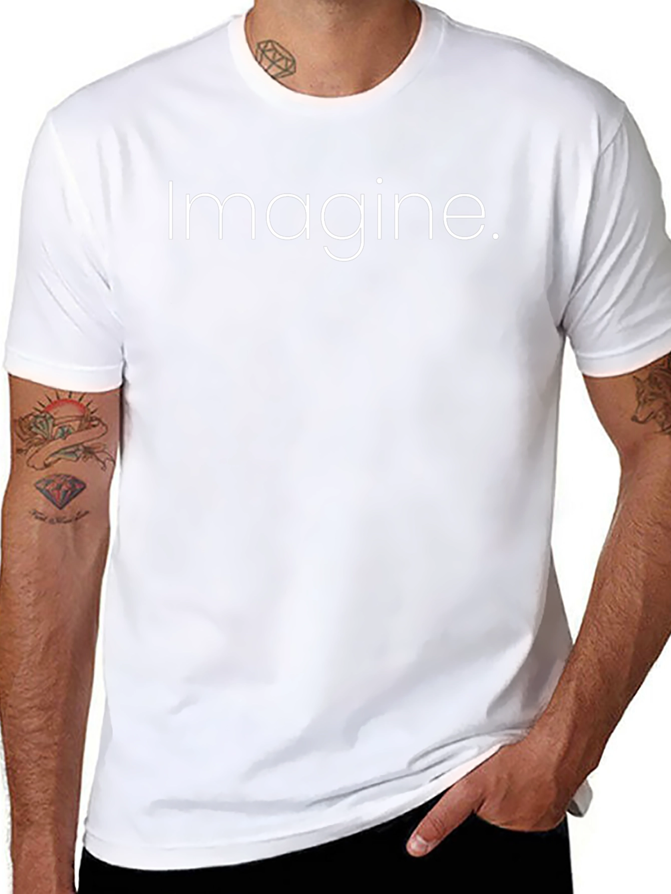 Imagine Graphic Tee - Classic Black