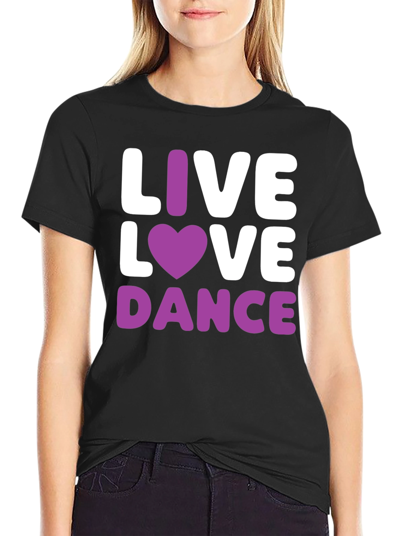 Live Love Dance T-Shirt - Black
