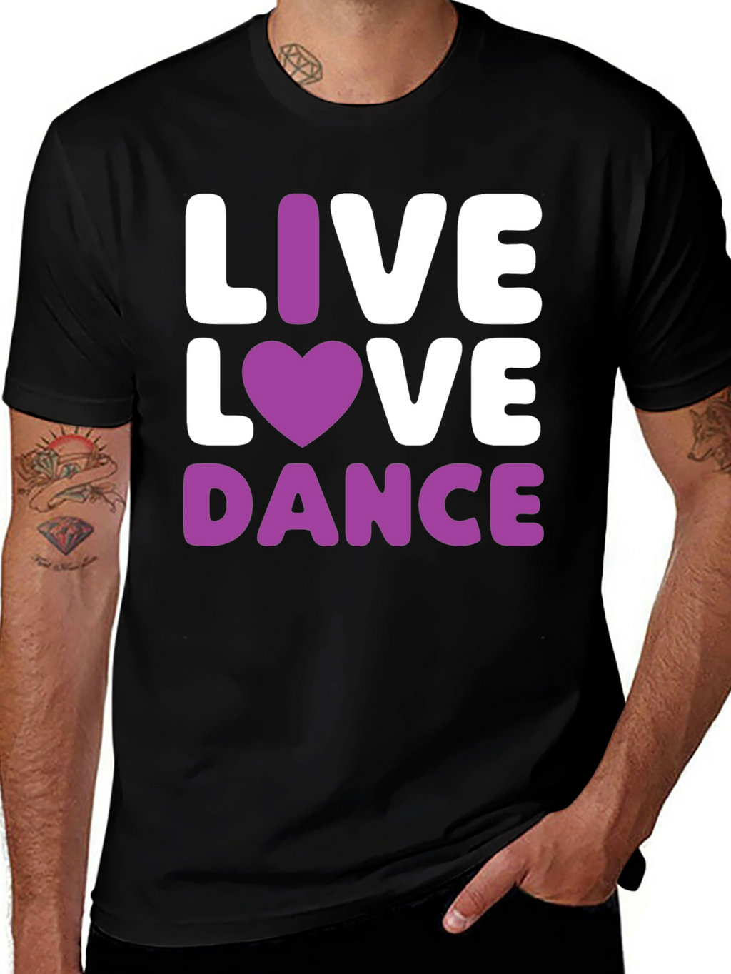 Live Love Dance T-Shirt - Black