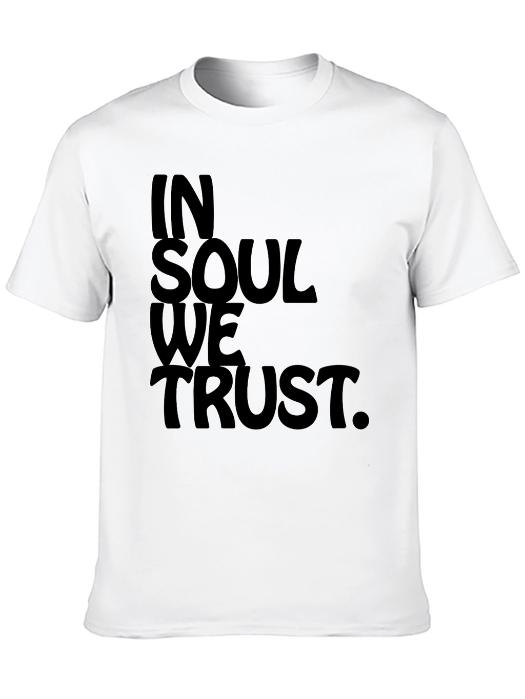 In Soul We Trust Black Graphic Tee