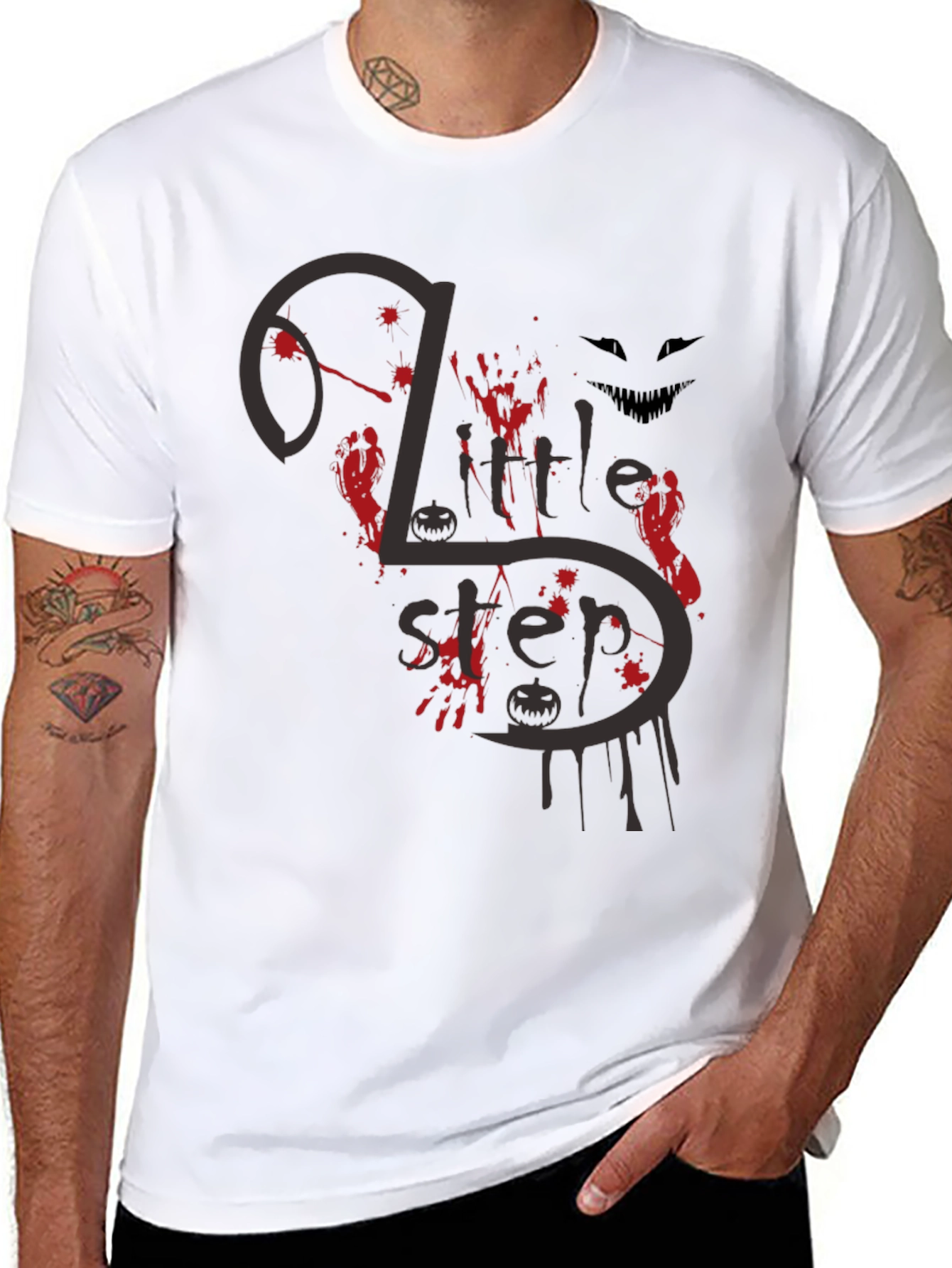 Halloween 2 Little Steps Black Tee