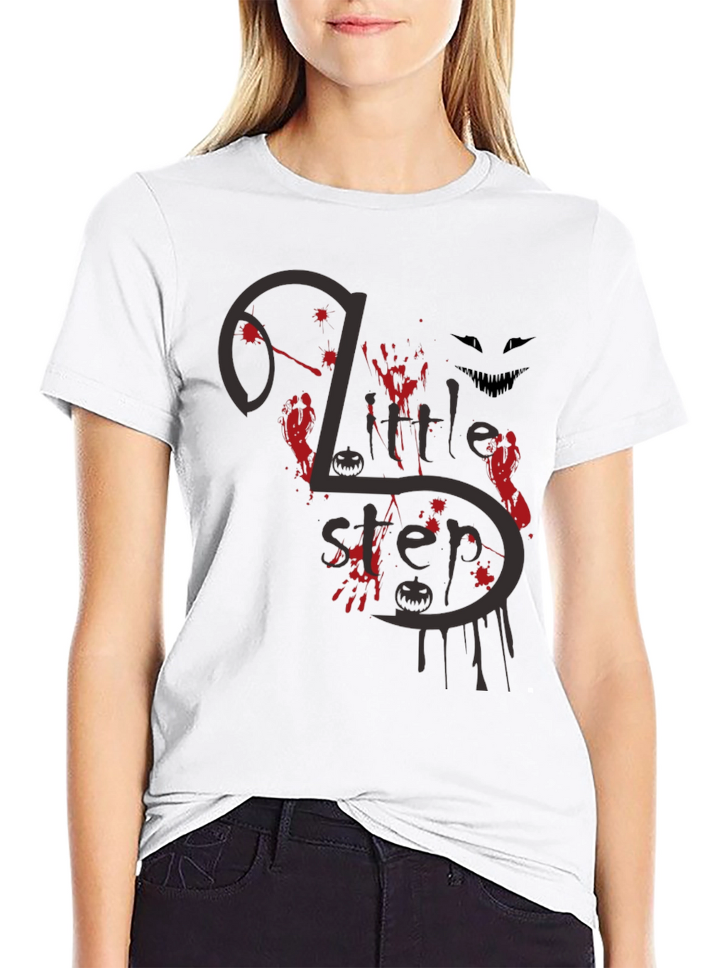 Halloween 2 Little Steps Black Tee