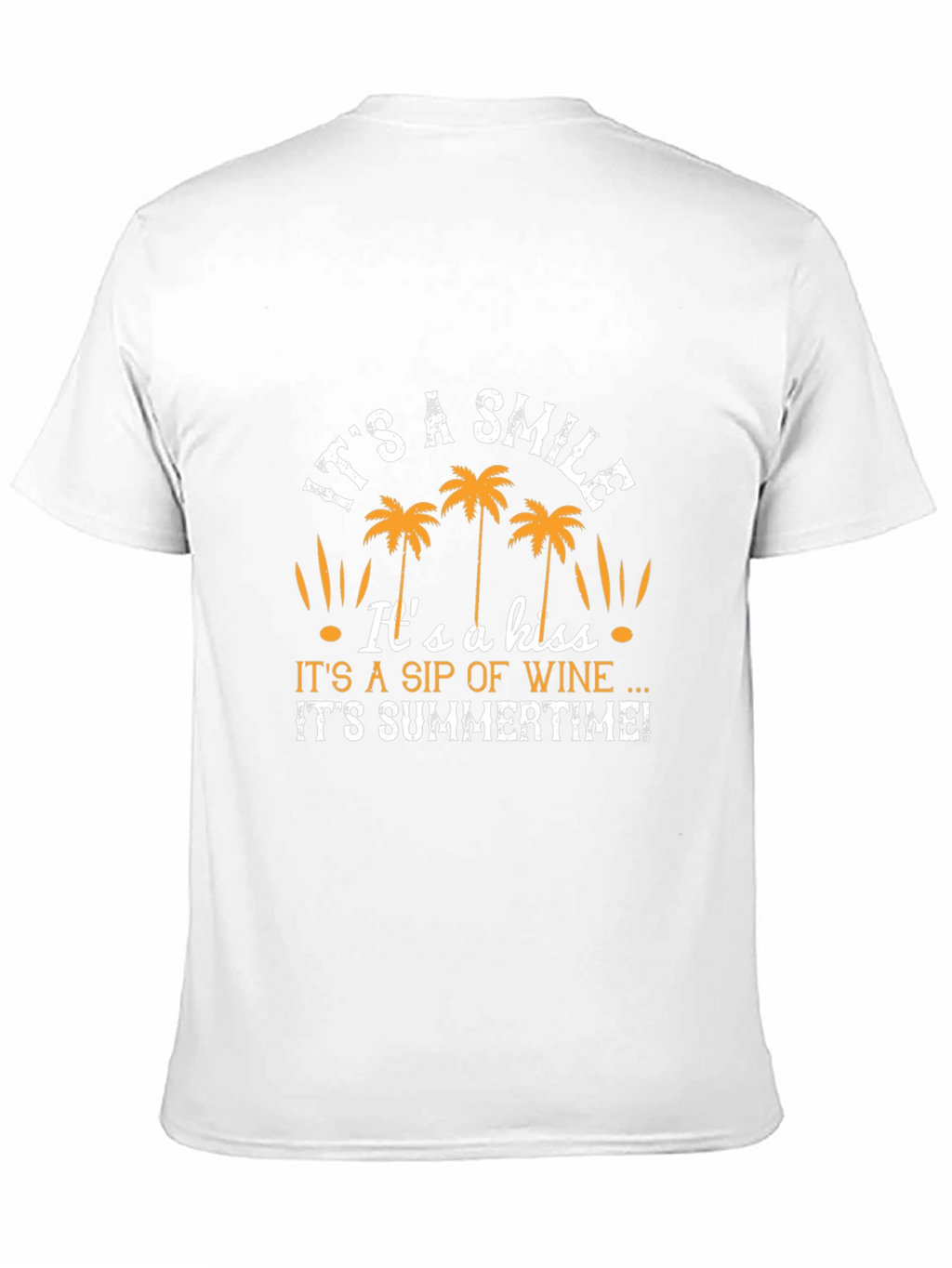 Summer Vibes Graphic T-Shirt - Smile Kiss Wine