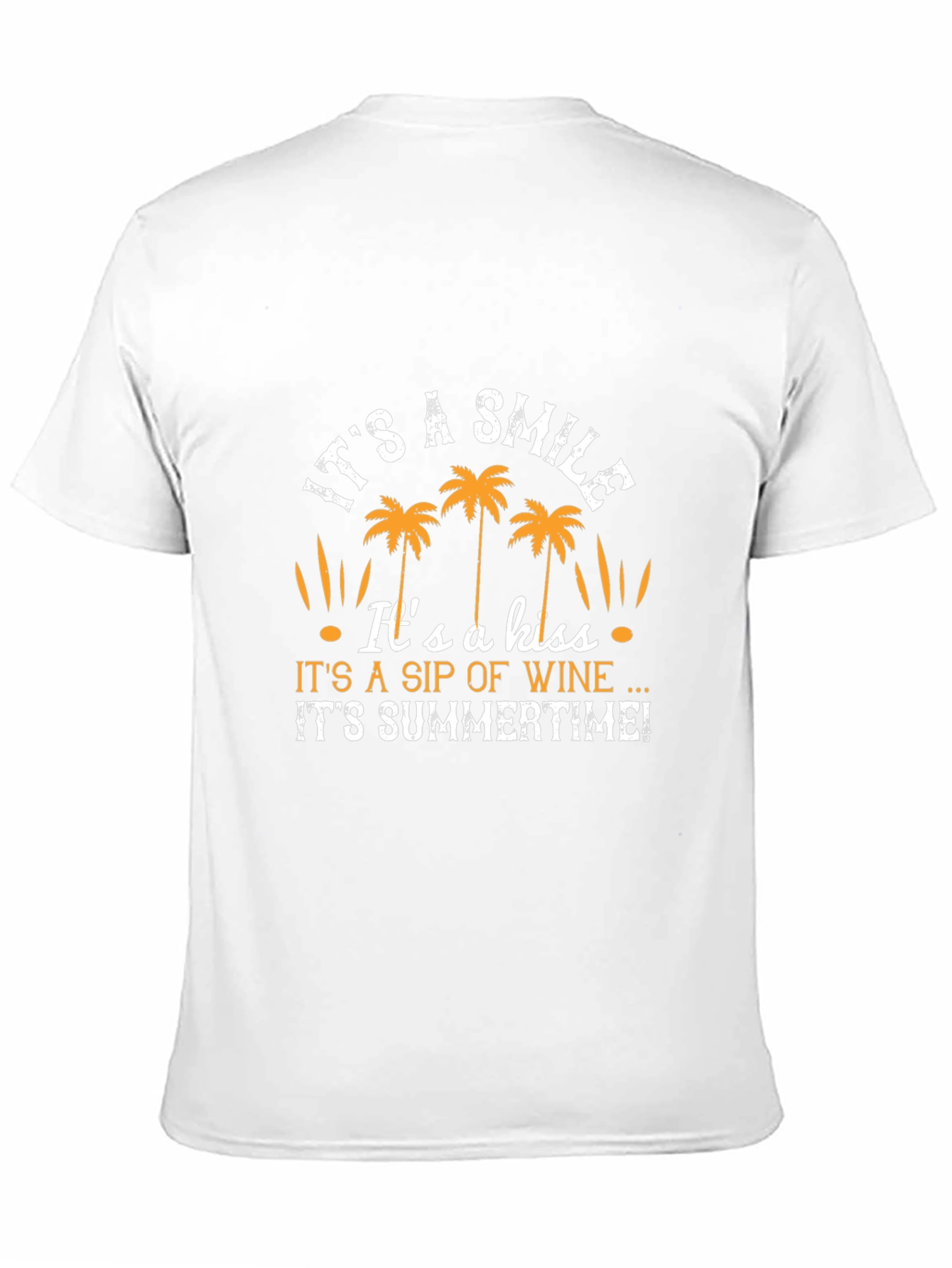 Summer Vibes Graphic T-Shirt - Smile Kiss Wine
