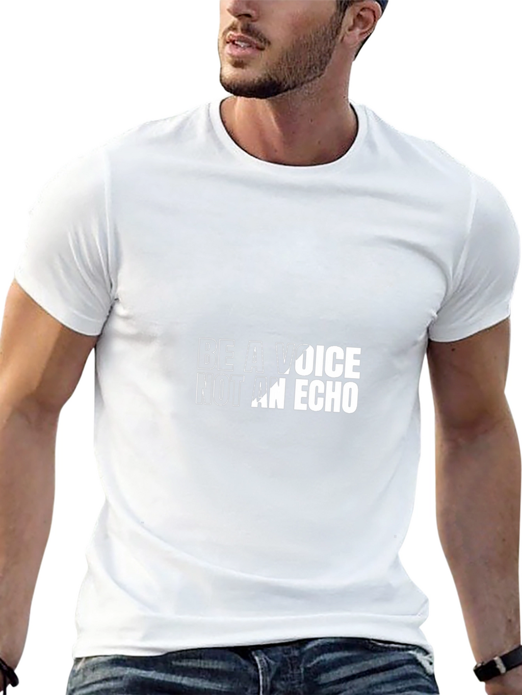 Be A Voice Not An Echo Graphic Tee