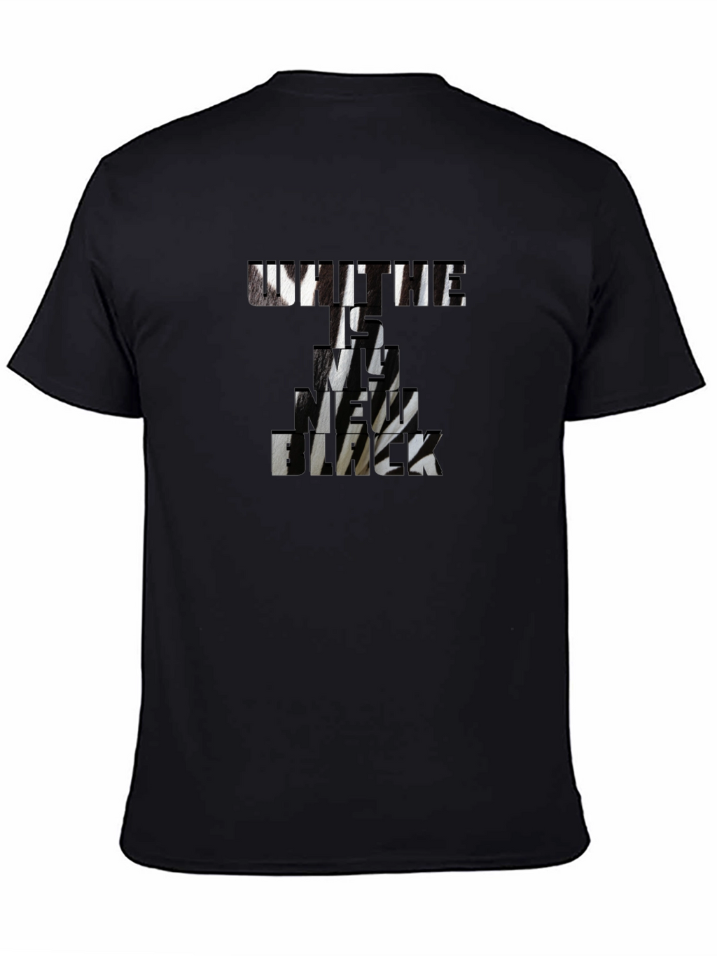 Untie Me Funny Graphic Print Black T-Shirt