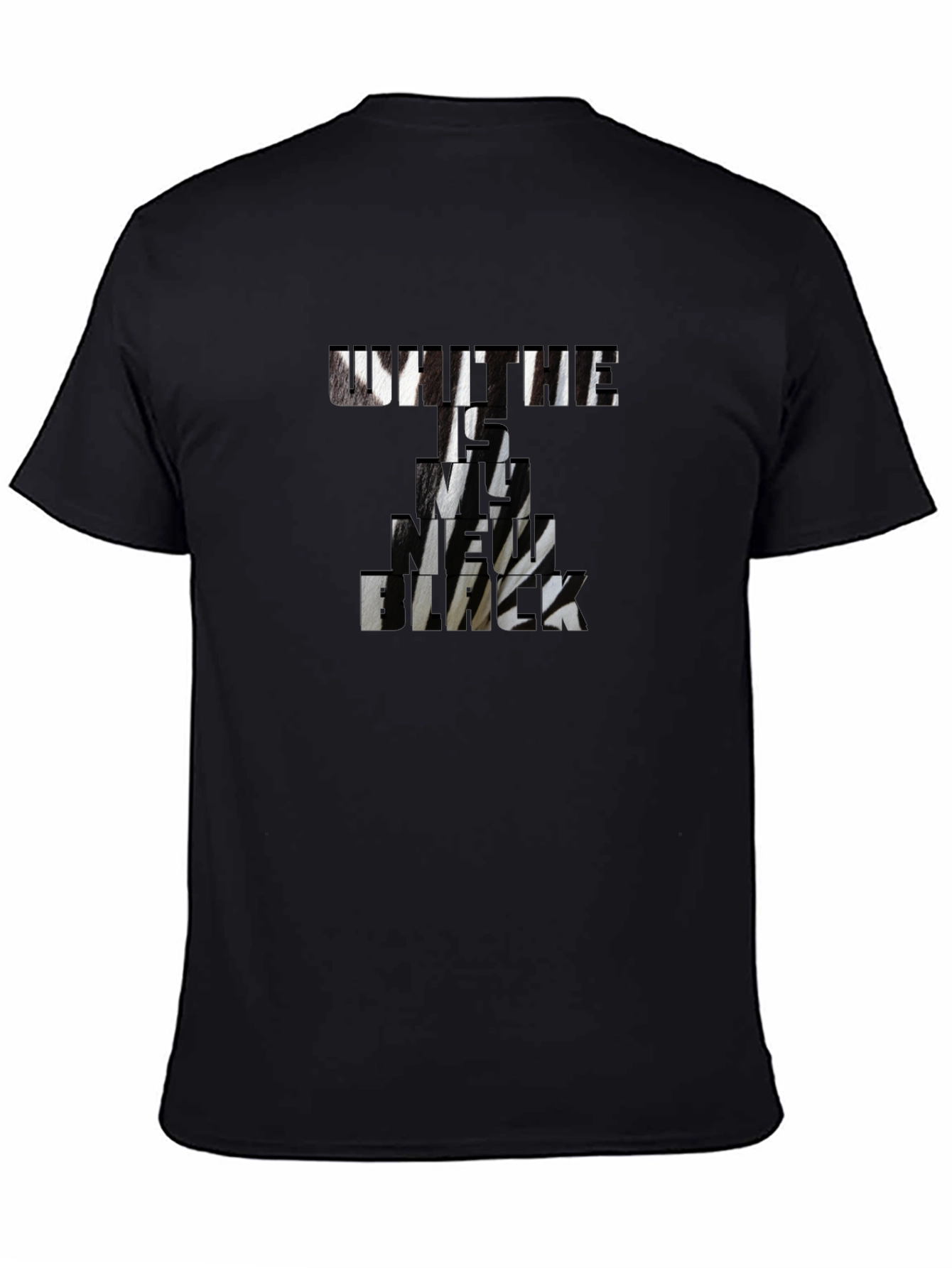 Untie Me Funny Graphic Print Black T-Shirt
