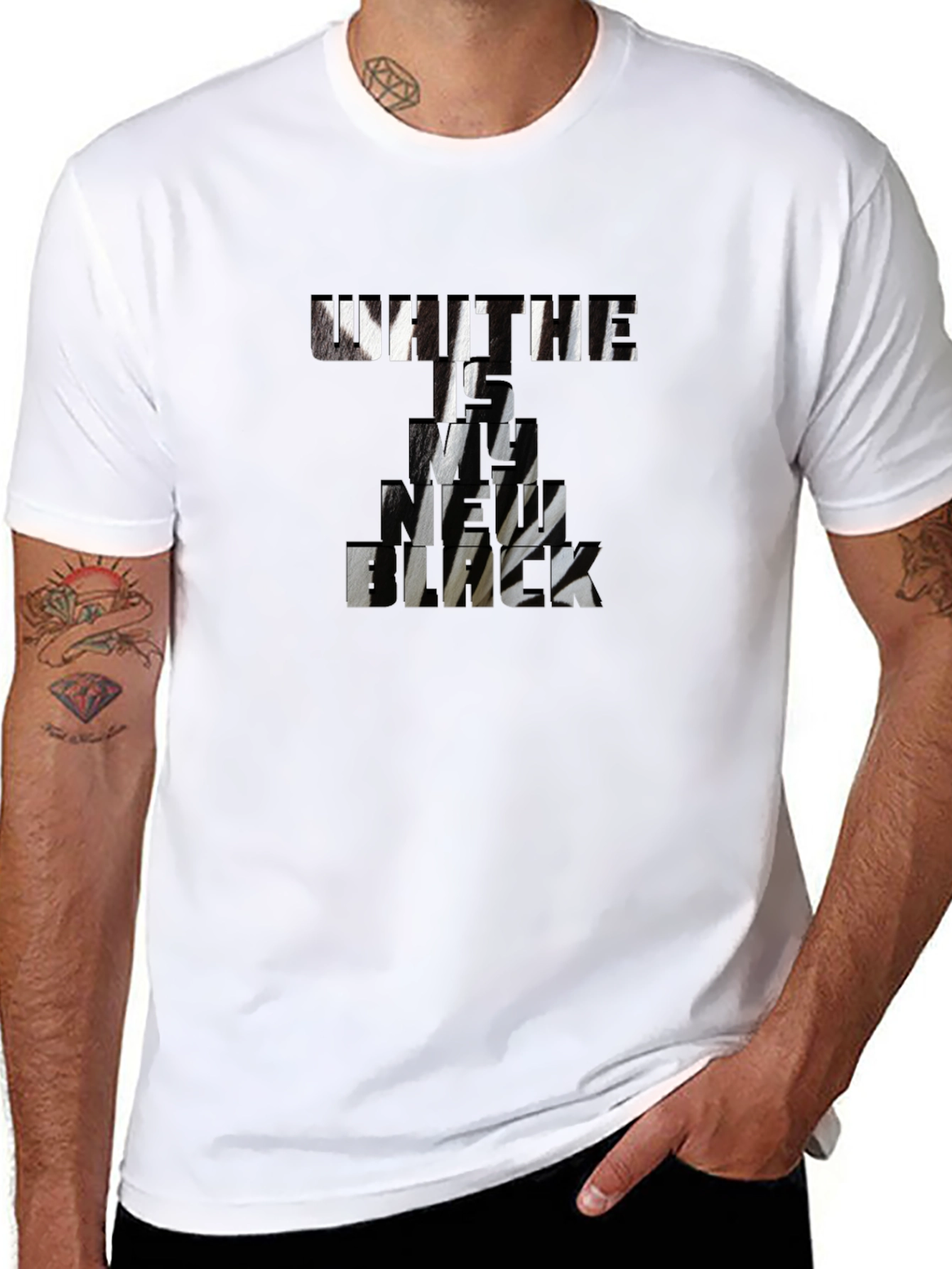 Untie Me Funny Graphic Print Black T-Shirt