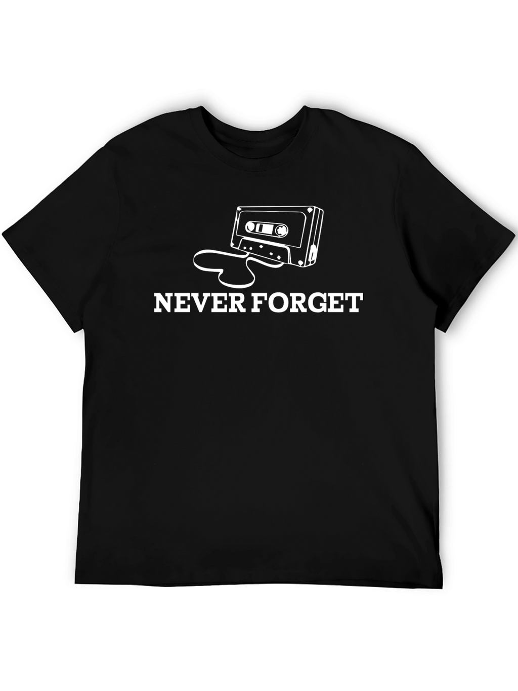 Never Forget Cassette Tape Graphic T-Shirt