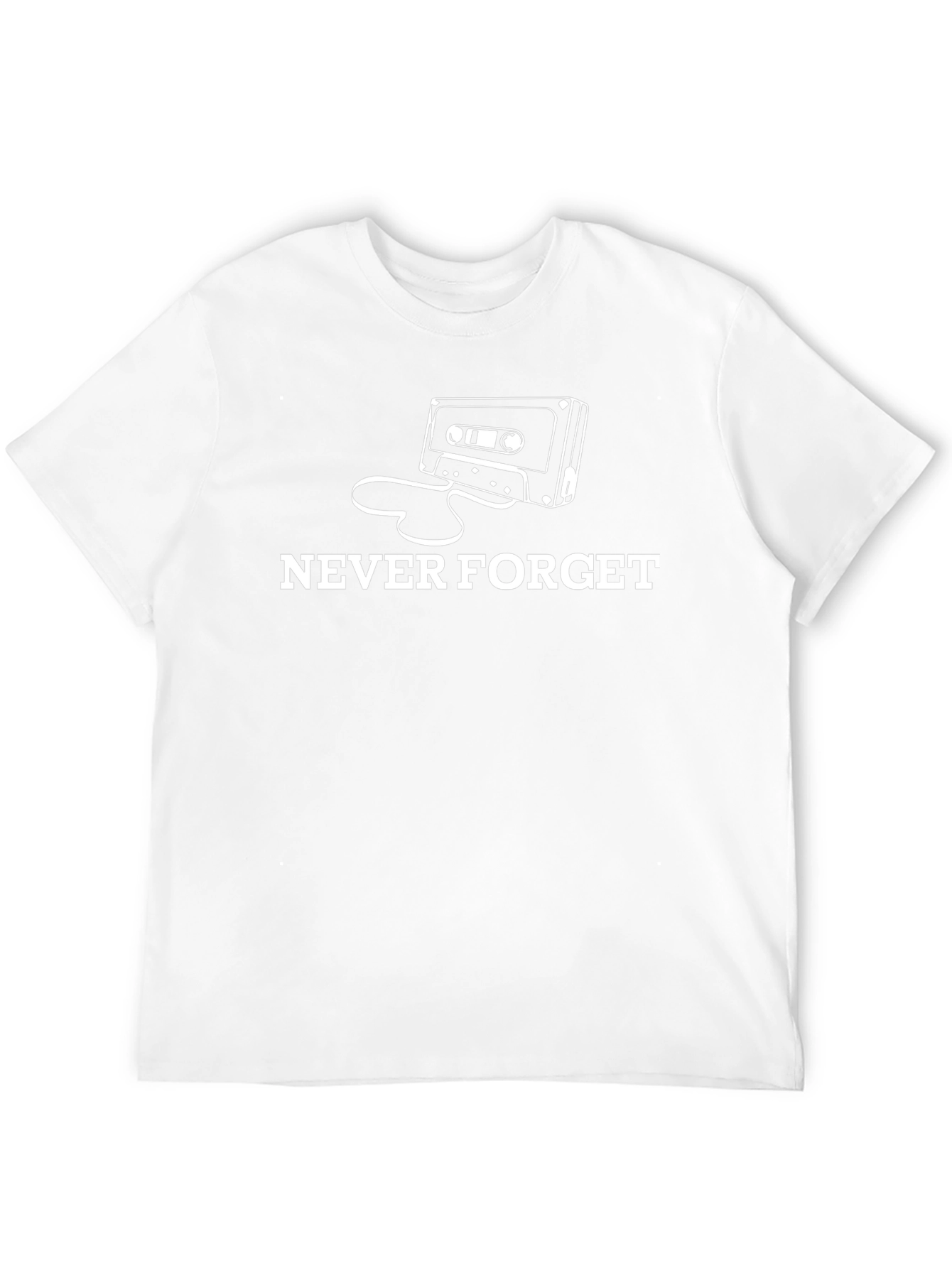 Never Forget Cassette Tape Graphic T-Shirt