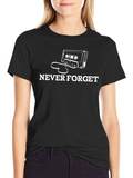 Never Forget Cassette Tape Graphic T-Shirt