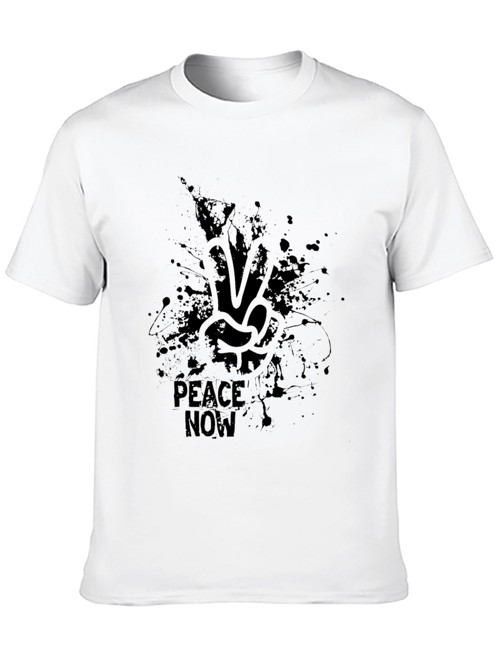 Peace Now Black Graphic Tee - Stylish Activism