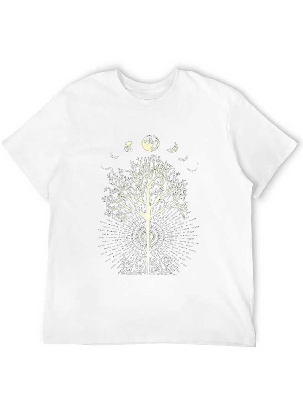 Moon Phase Tree Graphic Tee - Black