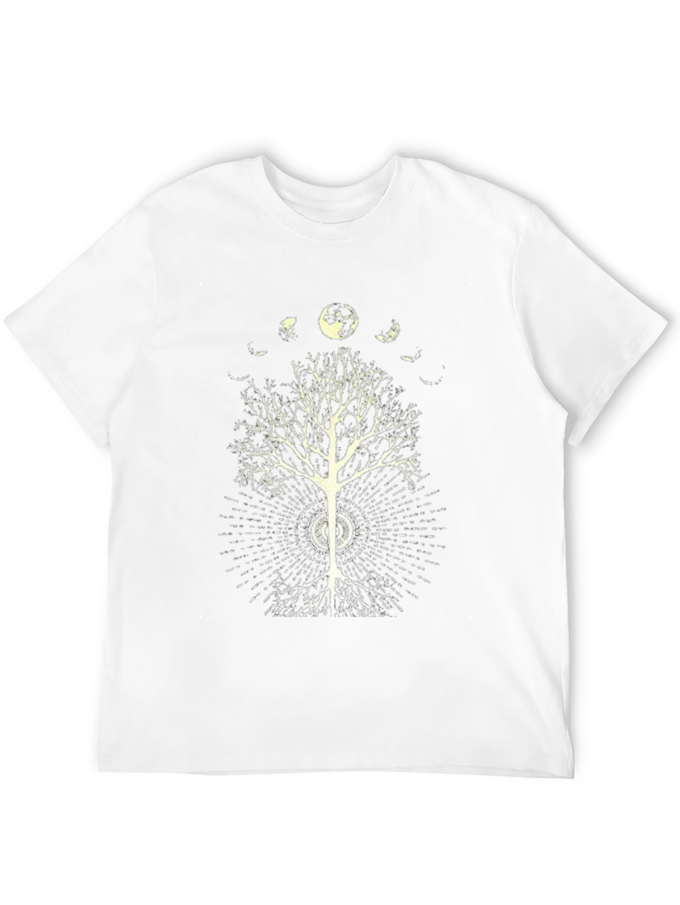 Moon Phase Tree Graphic Tee - Black