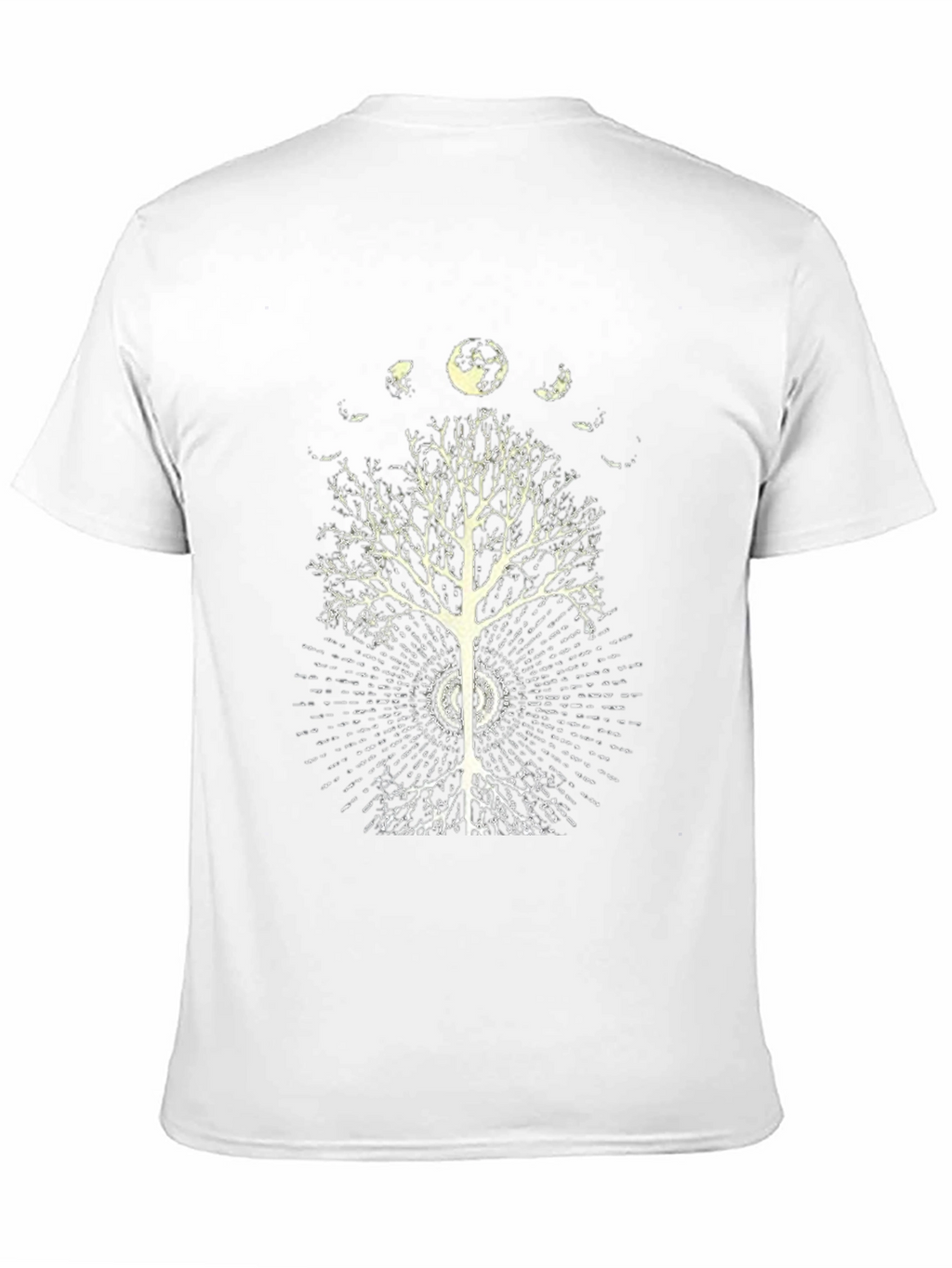 Moon Phase Tree Graphic Tee - Black