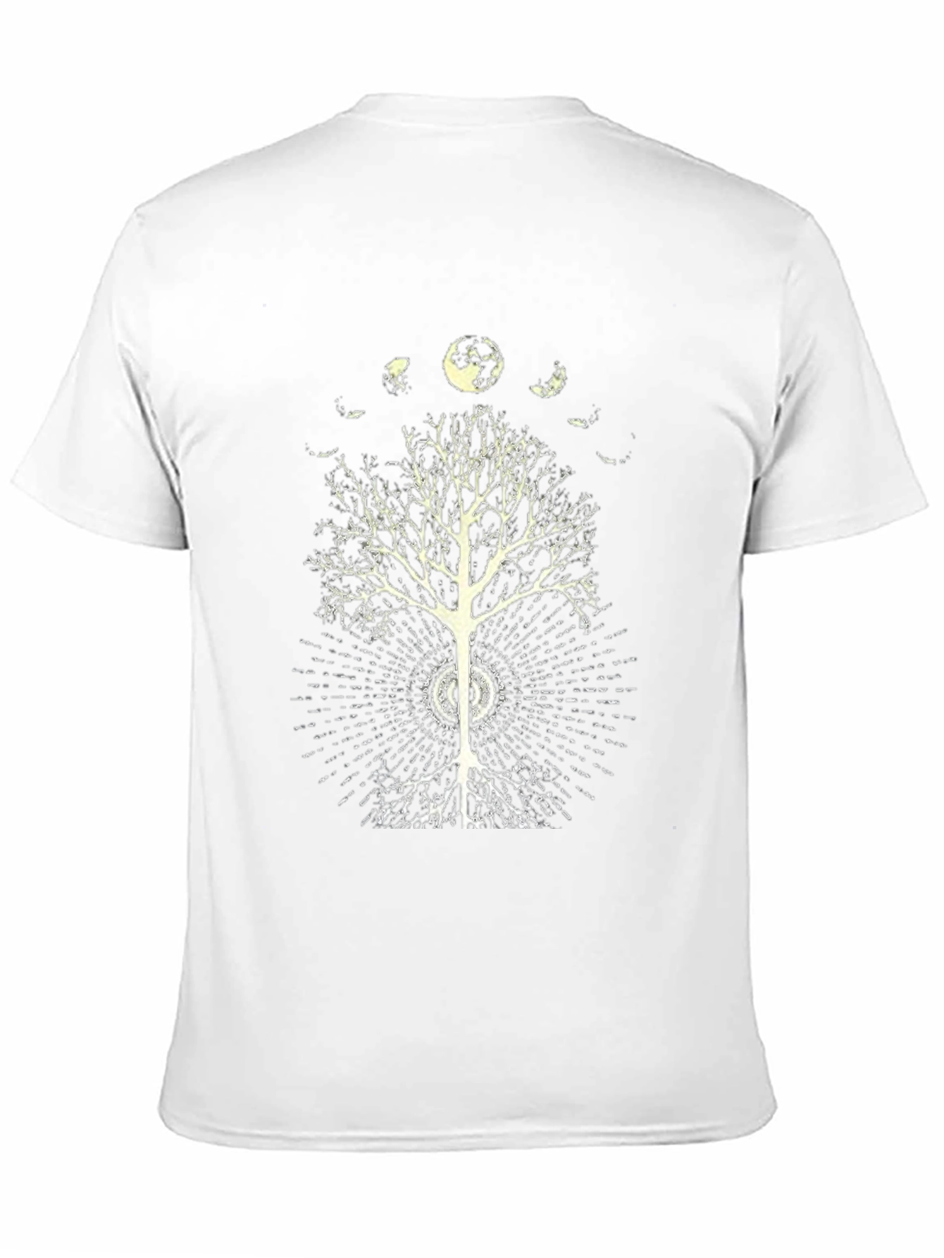Moon Phase Tree Graphic Tee - Black