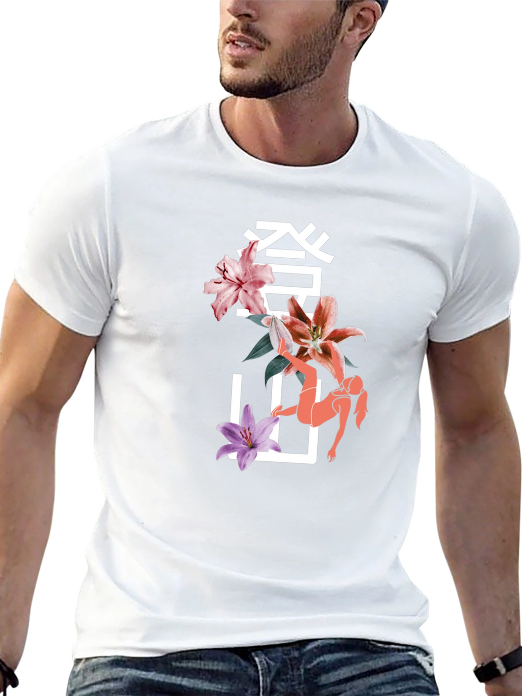Floral Japanese T-Shirt