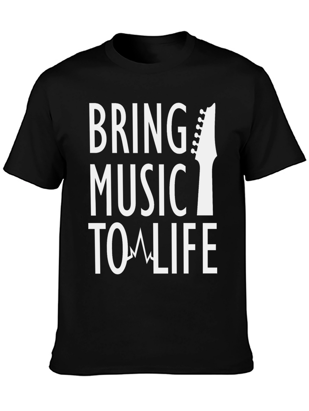 Bring Music To Life Graphic Tee - Black