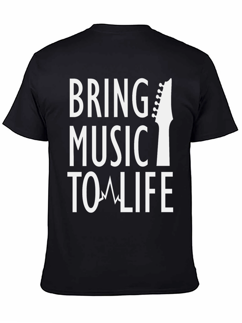 Bring Music To Life Graphic Tee - Black