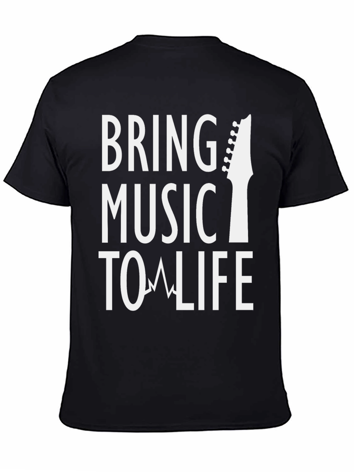 Bring Music To Life Graphic Tee - Black