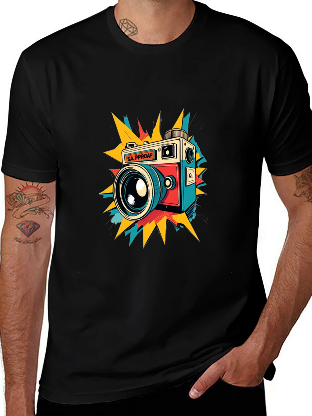 Retro Camera Graphic T-Shirt - Stylish & Unique Design