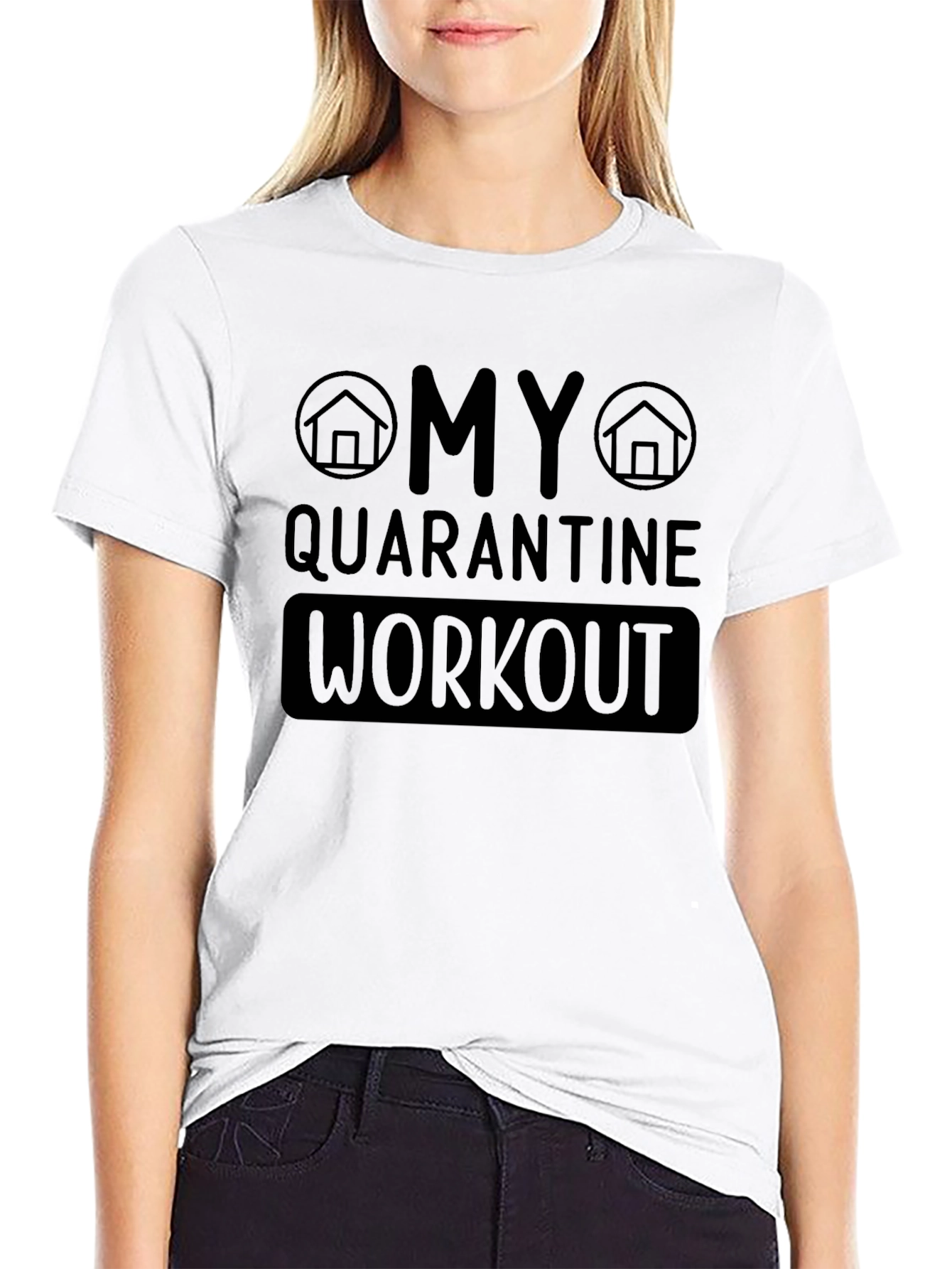 Quarantine Workout Graphic T-Shirt