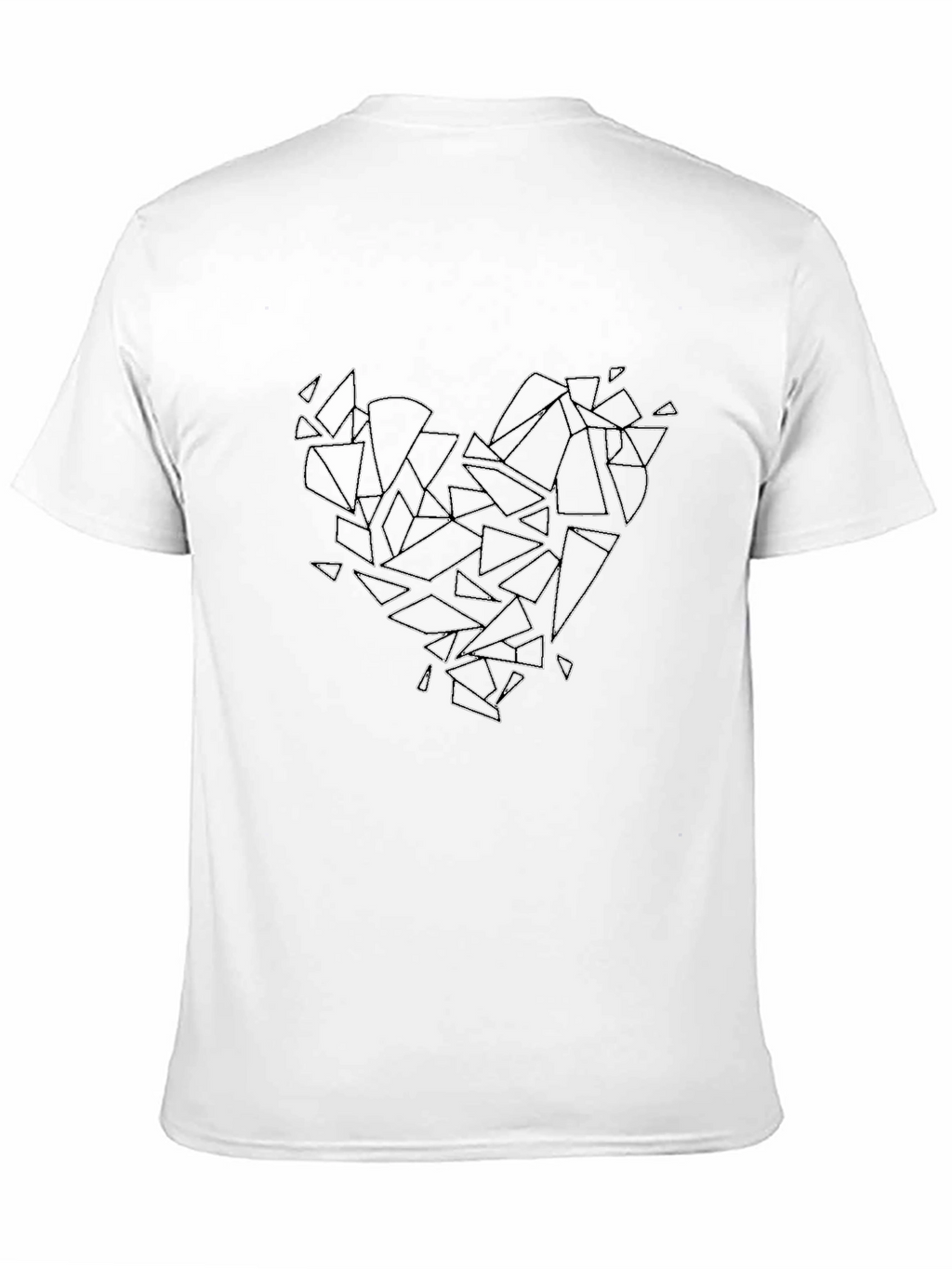 Broken Heart Graphic Black T-Shirt