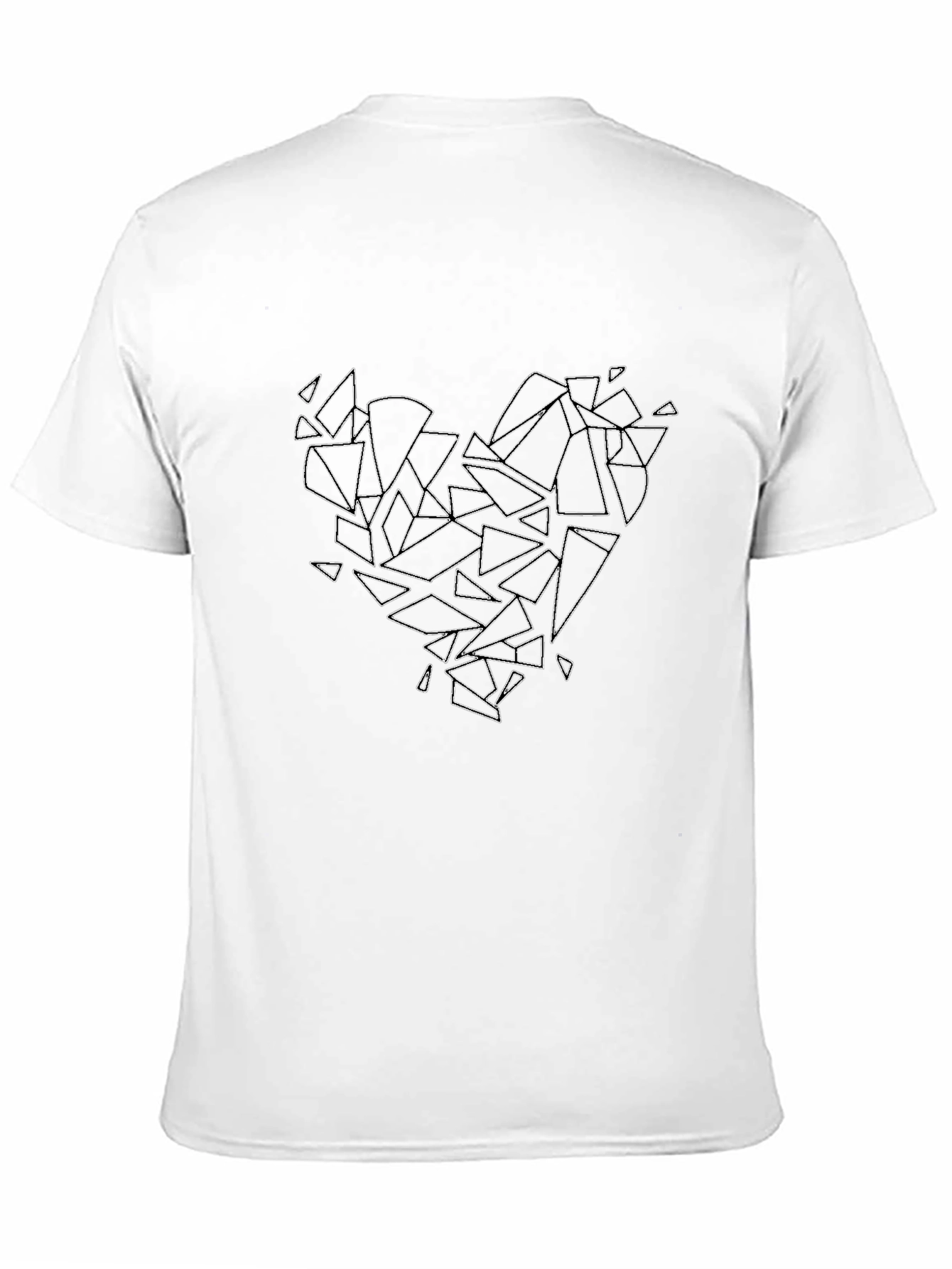Broken Heart Graphic Black T-Shirt
