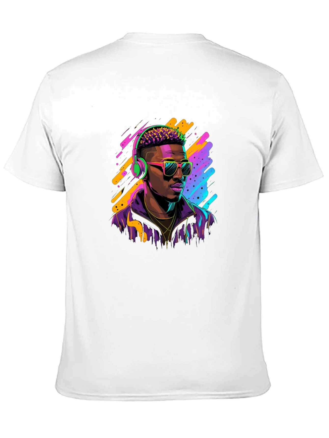 Neon 80s Retro Music T-Shirt