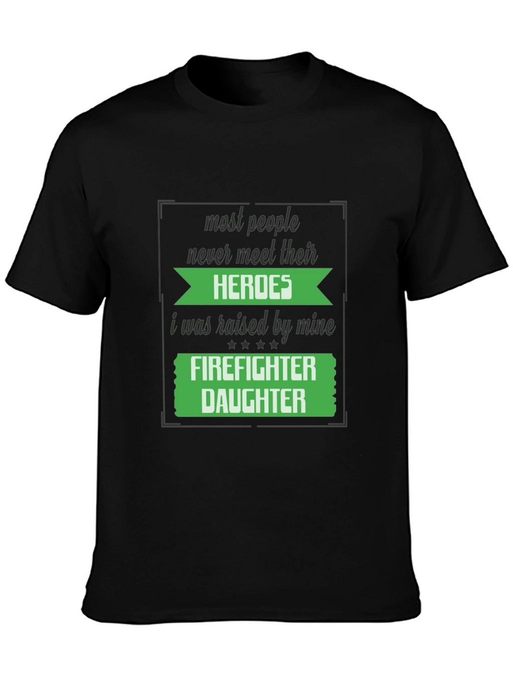 Firefighter Daughter Graphic T-Shirt