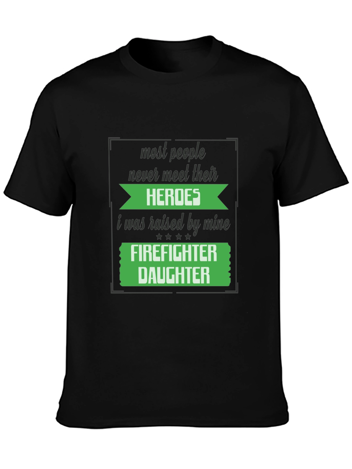 Firefighter Daughter Graphic T-Shirt