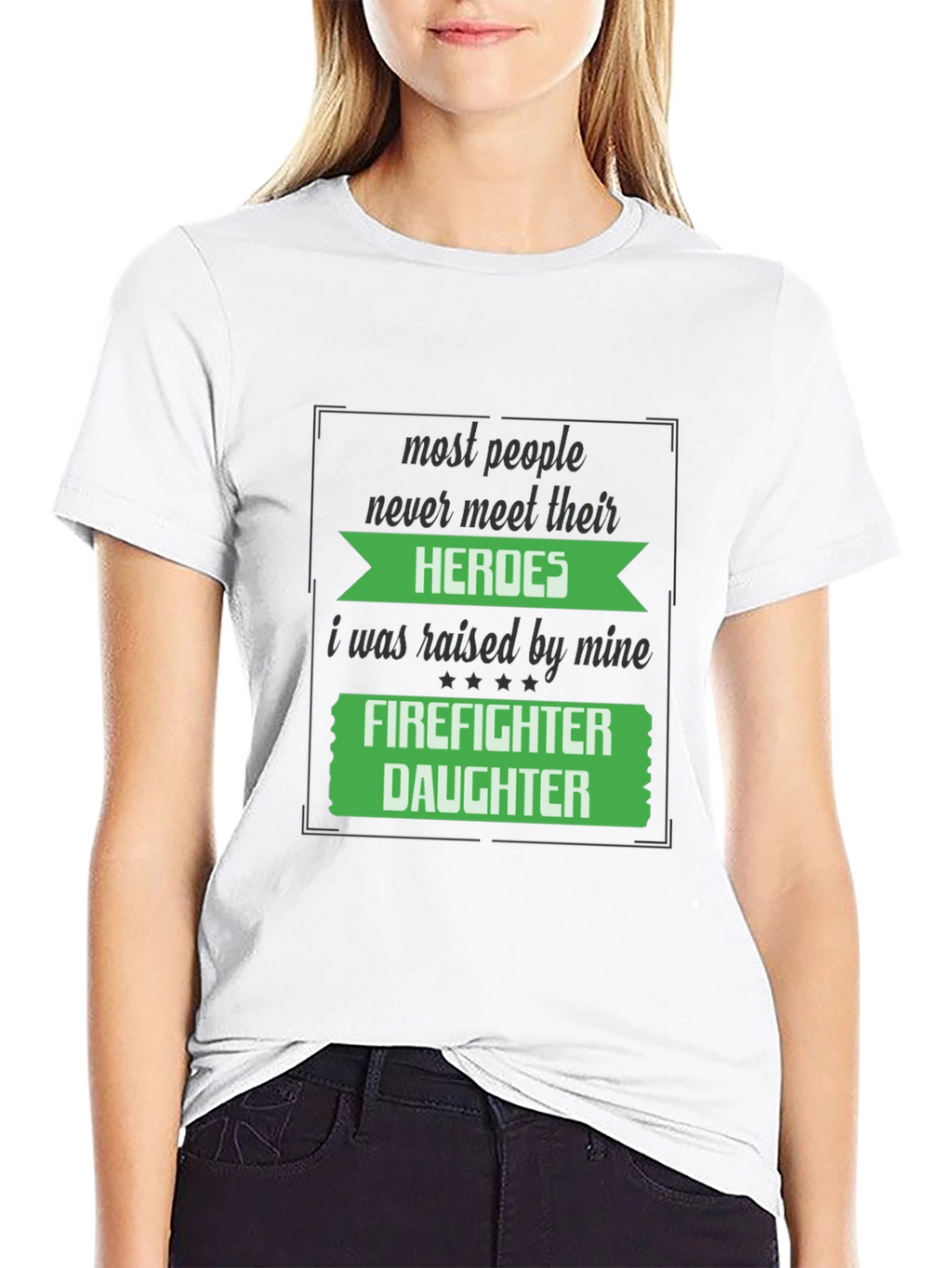 Firefighter Daughter Graphic T-Shirt