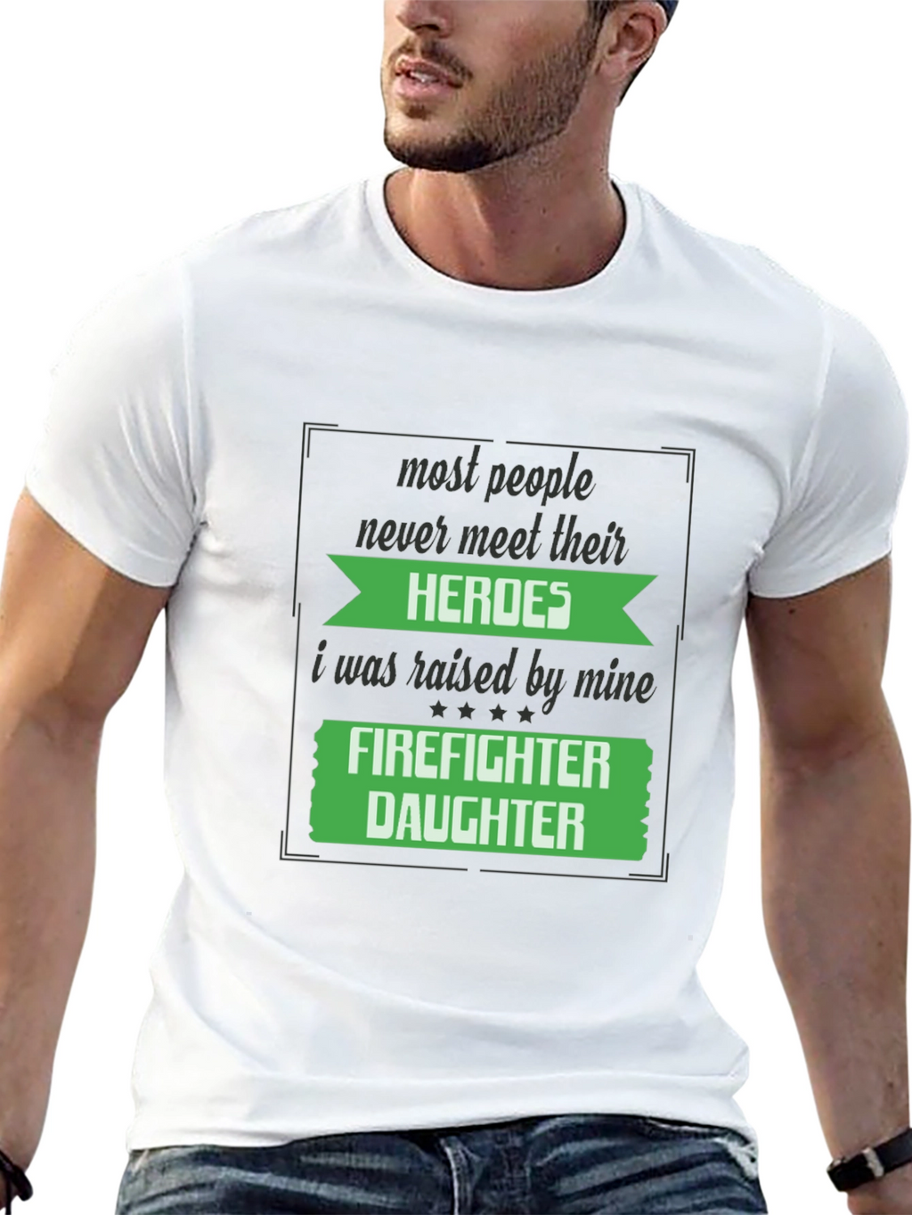 Firefighter Daughter Graphic T-Shirt