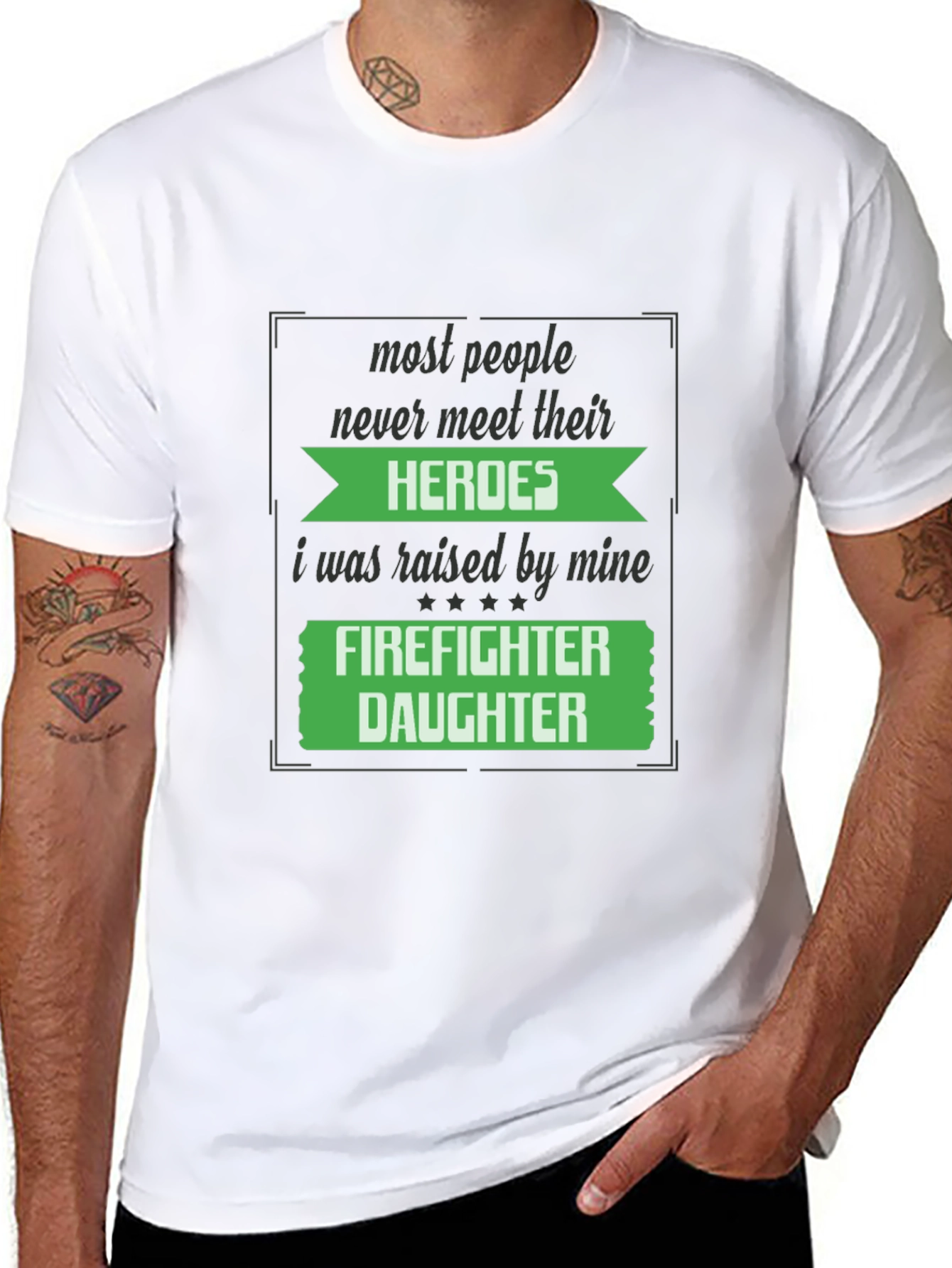 Firefighter Daughter Graphic T-Shirt