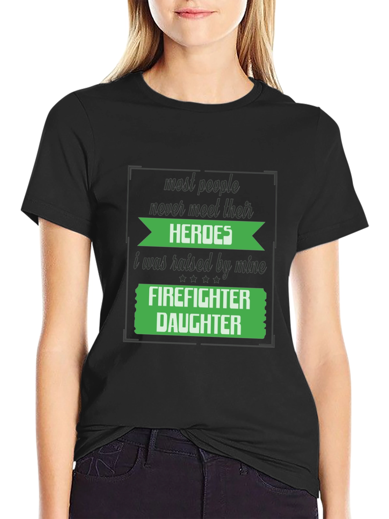 Firefighter Daughter Graphic T-Shirt