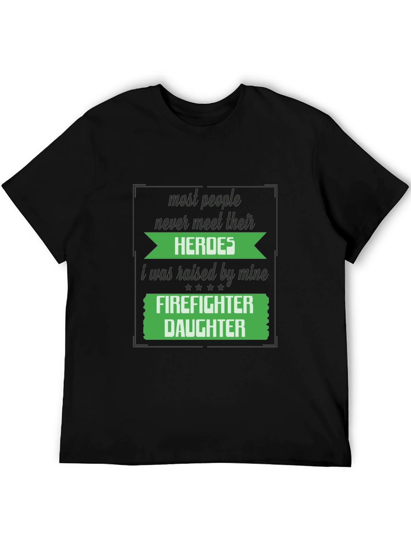 Firefighter Daughter Graphic T-Shirt