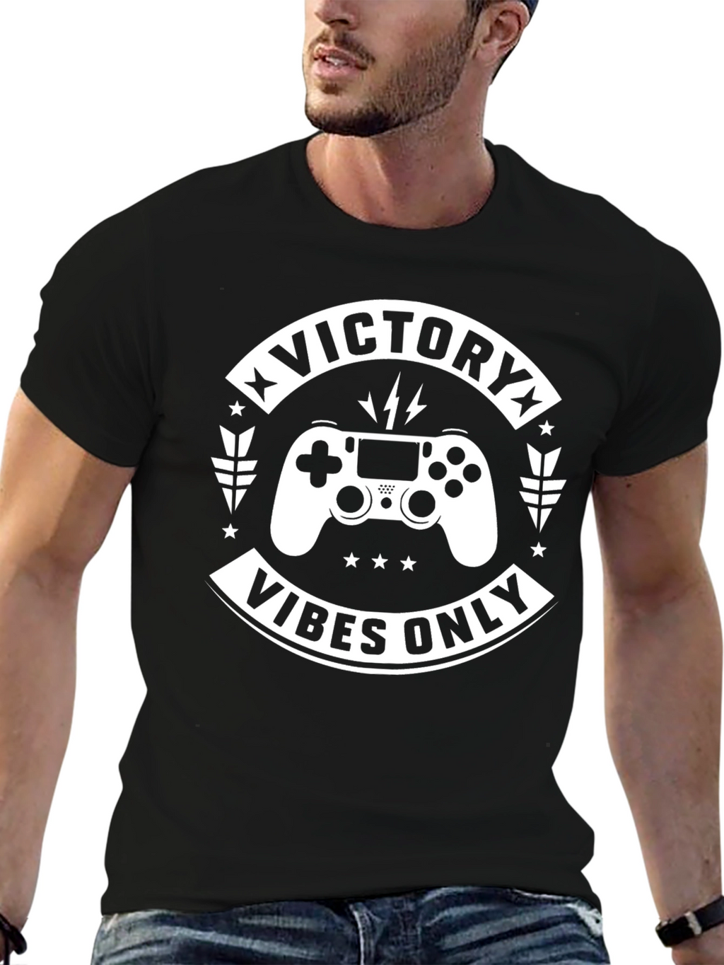 Victory Vibes Only Gaming T-Shirt