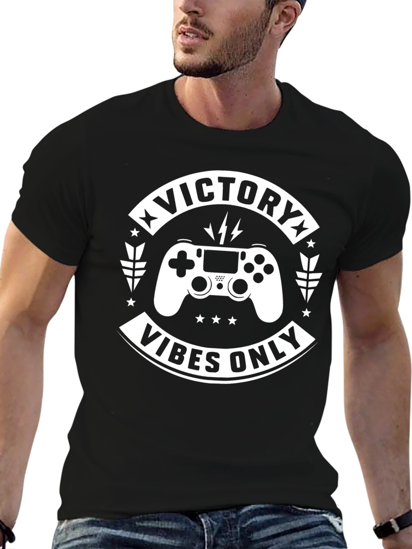 Victory Vibes Only Gaming T-Shirt
