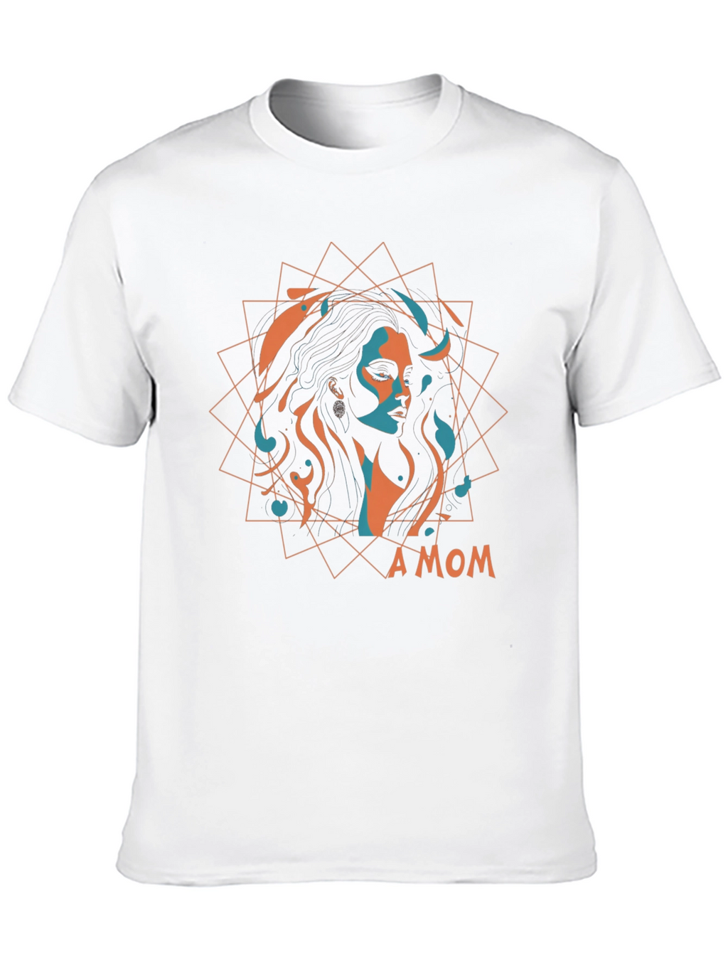 Stylish A MOM Graphic Black T-Shirt
